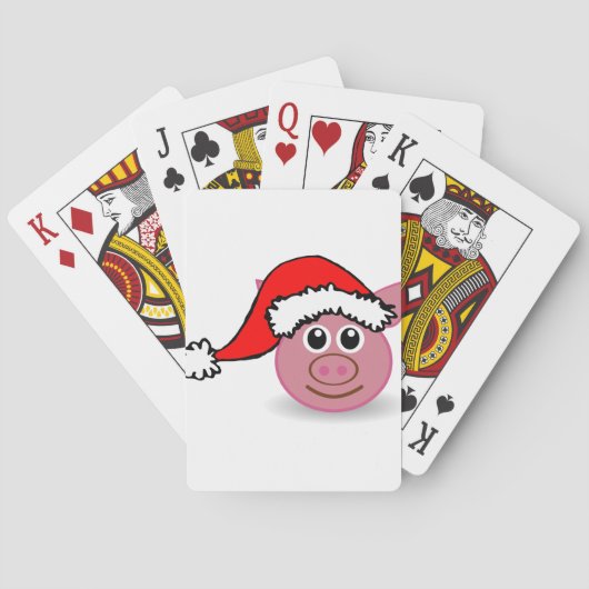 Weihnachtsschwein Spielkarten (Rückseite)