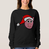 Weihnachtsschwein - Sweatshirt (Vorderseite)