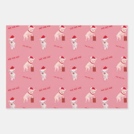 Weihnachtsschweine, die Laken verpacken Geschenkpapier Set