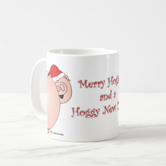 Weihnachtsschweine! Kaffeetasse (Vorderseite Links)