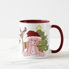 Weihnachtsschweine - Tasse