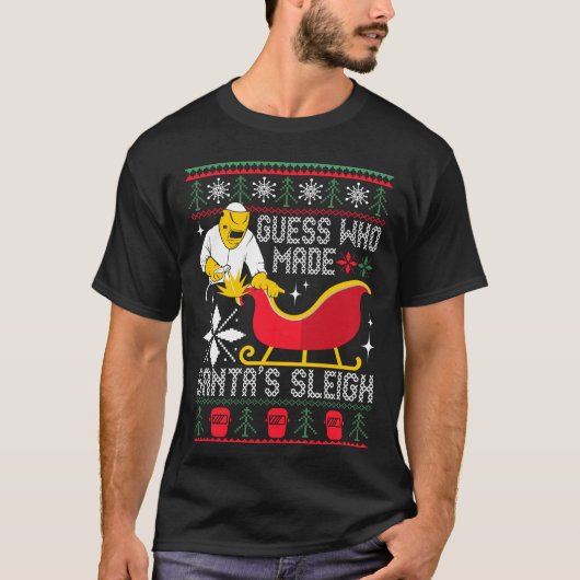 Weihnachtsschweisser Xmas Welder Ugly T-Shirt (Vorderseite)