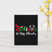 Weihnachtsschwester glauben an winzige Wunder Karte (Gelbe Blume)