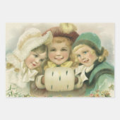 Weihnachtsschwester, Viktorianische Kinder Geschenkpapier Set (Vorderseite 3)