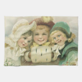 Weihnachtsschwester, Viktorianische Kinder Geschirrtuch (Horizontal)
