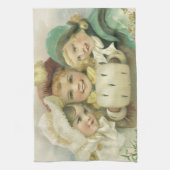 Weihnachtsschwester, Viktorianische Kinder Geschirrtuch (Vertikal)