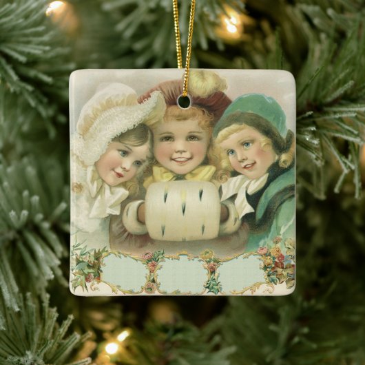 Weihnachtsschwester, Viktorianische Kinder Keramikornament (Baum)
