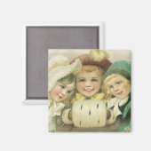 Weihnachtsschwester, Viktorianische Kinder Magnet (Vorderseite/Rückseite)