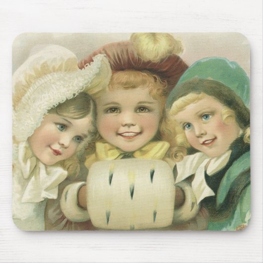 Weihnachtsschwester, Viktorianische Kinder Mousepad (Vorne)