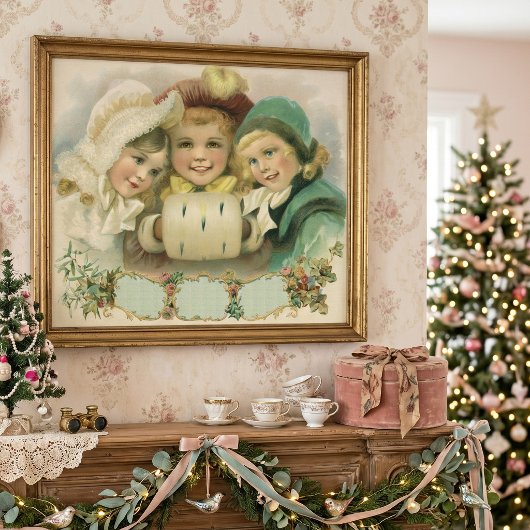Weihnachtsschwester, Viktorianische Kinder Poster