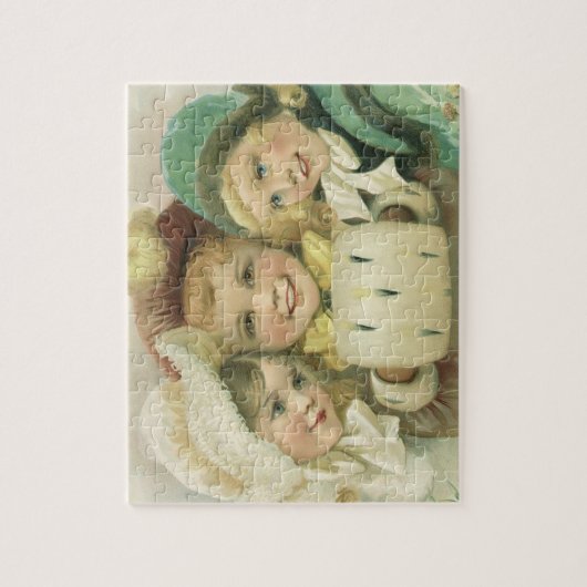 Weihnachtsschwester, Viktorianische Kinder Puzzle (Vertikal)