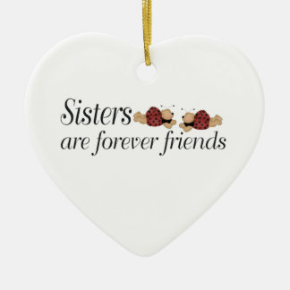 Weihnachtsschwestern sind- für immer Freunde Keramik Ornament