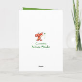 Weihnachtsschwiegermutter-niedliche Feiertagskarte (Rückseite)