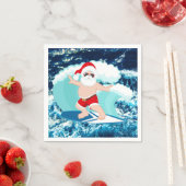 Weihnachtsschwimmen Santa Beach Serviette (Beispiel)