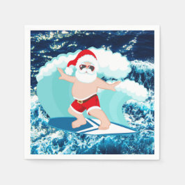Weihnachtsschwimmen Santa Beach Serviette