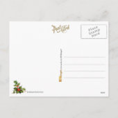 Weihnachtsscroll mit Hymne Feiertagspostkarte (Rückseite)