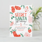 WeihnachtsSecretSanta Einladung (Stehend Vorderseite)