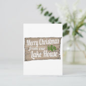 Weihnachtssee Feiertagspostkarte (Stehend Vorderseite)