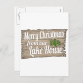 Weihnachtssee Feiertagspostkarte (Vorne/Hinten)