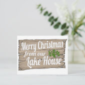 Weihnachtssee Feiertagspostkarte (Stehend Vorderseite)
