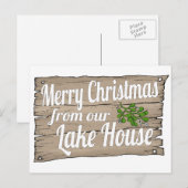Weihnachtssee Feiertagspostkarte (Vorne/Hinten)