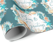 WeihnachtsSEE & GREETINGS Muscheln Geschenkpapier (Rolleneckpunkt)
