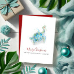 Weihnachtssee Schildkrötenpfleger Aquarell Feiertagskarte<br><div class="desc">Diese einfache Urlaubskarte zeigt meine handgemalte Aquarellschildkröte mit einem Gewirr aus heiligen und rustikalen roten Beeren auf einem knusprigen weißen Hintergrund. Die Worte Frohe Weihnachten für die beste Karriere der Welt sind Set in einem modernen Bürstenskript und sans Serif Typografie. Personalisieren Sie, wie Sie wollen. Die Weihnachtskarte im Küstenstil verwandelt...</div>