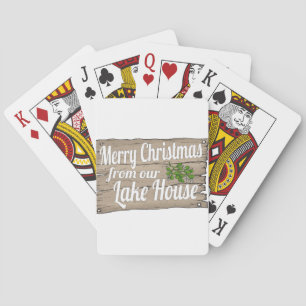 Weihnachtssee Spielkarten