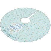 WeihnachtsSEE und GREETINGS Polyester Weihnachtsbaumdecke (Schrägansicht)