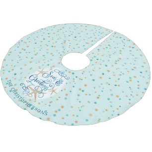 WeihnachtsSEE und GREETINGS Polyester Weihnachtsbaumdecke