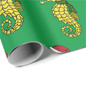 WeihnachtsSeepferd-Verpackungs-Papier Geschenkpapier (Rolleneckpunkt)