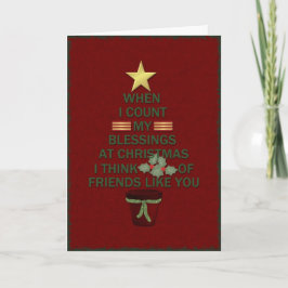Weihnachtssegen Feiertagskarte
