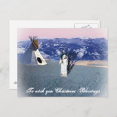 Weihnachtssegen Feiertagspostkarte (Vorne/Hinten)