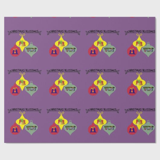 Weihnachtssegen Geschenkpapier (Flach)