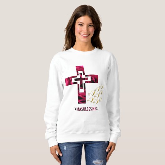 Weihnachtssegen Sweatshirt (Vorne ganz)