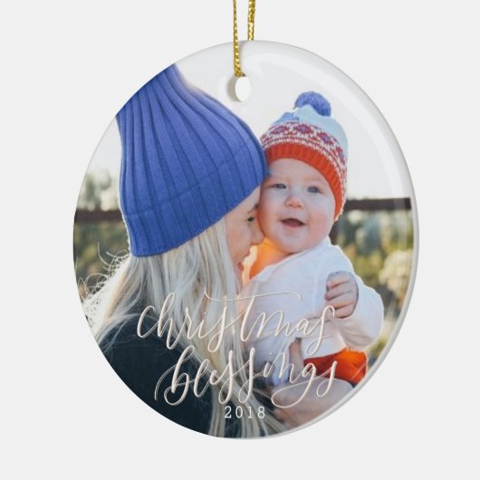 Weihnachtssegen-Verzierung Keramik Ornament (Links)