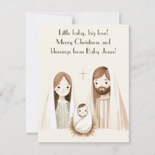 Weihnachtssegen von Jesuskind Einladung