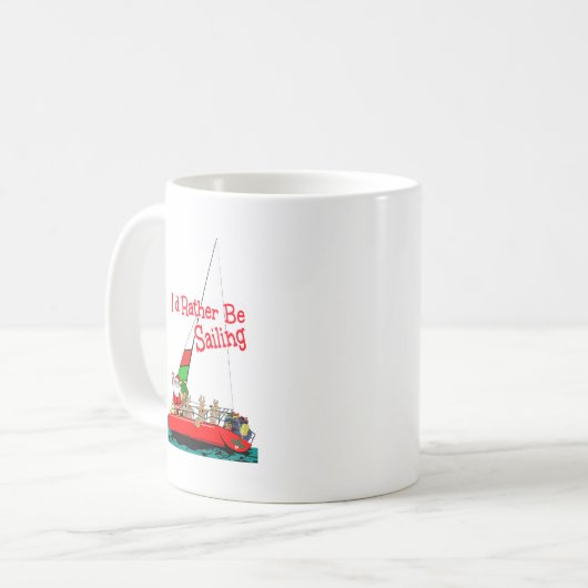 Weihnachtssegler Kaffeetasse (Vorderseite Links)