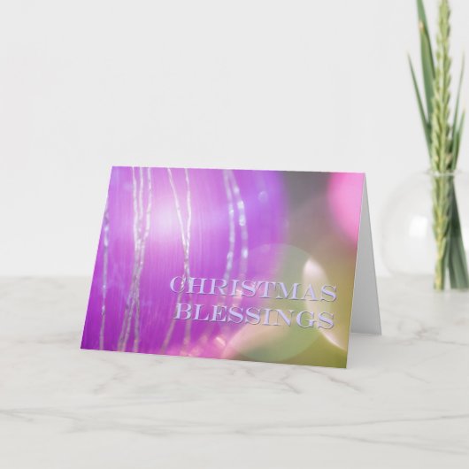 Weihnachtssegmente Weihnachtsgrüße Feiertagskarte (Vorderseite)