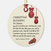 Weihnachtssegnen | DER HERRLICHE BEGEISTERT SIE | Keramik Ornament (Links)