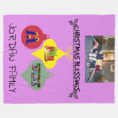 Weihnachtssegnen Fleecedecke (Vorderseite (Horizontal))