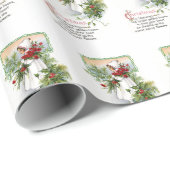 Weihnachtssegnen Geschenkpapier (Rolleneckpunkt)