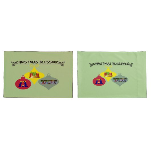 Weihnachtssegnen Kissenbezug (Rückseite-Set)