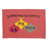 Weihnachtssegnen Kissenbezug (Vorderseite-Links)