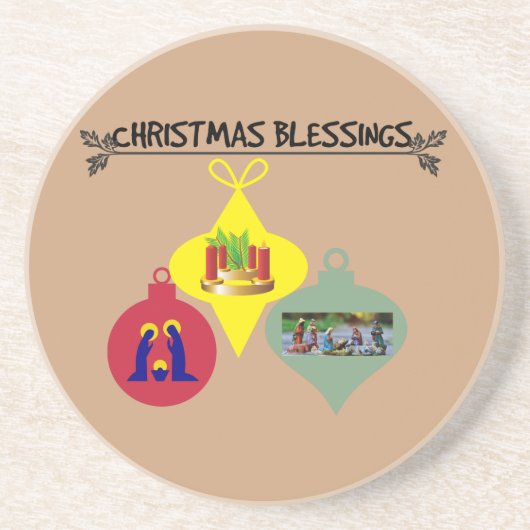 Weihnachtssegnen Untersetzer (Vorne)