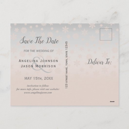 Weihnachtssehen retten das Datum der Einladung (Rückseite)