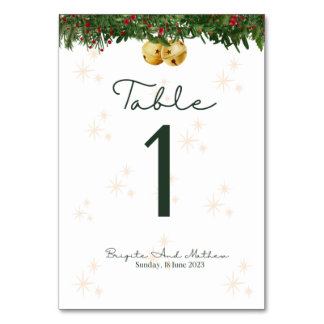Weihnachtssehen-Tischnummer Tischnummer