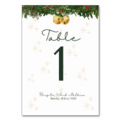 Weihnachtssehen-Tischnummer Tischnummer (Vorderseite)