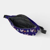 Weihnachtsseichhörnchen Roastnüsse auf Log Fire Bauchtasche (Offen)