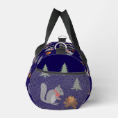Weihnachtsseichhörnchen Roastnüsse auf Log Fire Duffle Bag (Rechts)